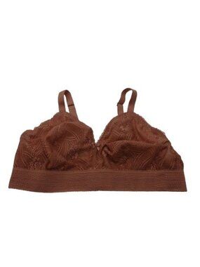 NWOT Glamorise Full Figure Bramour Gramercy Luxe Lace Wireless Bralette 40DD